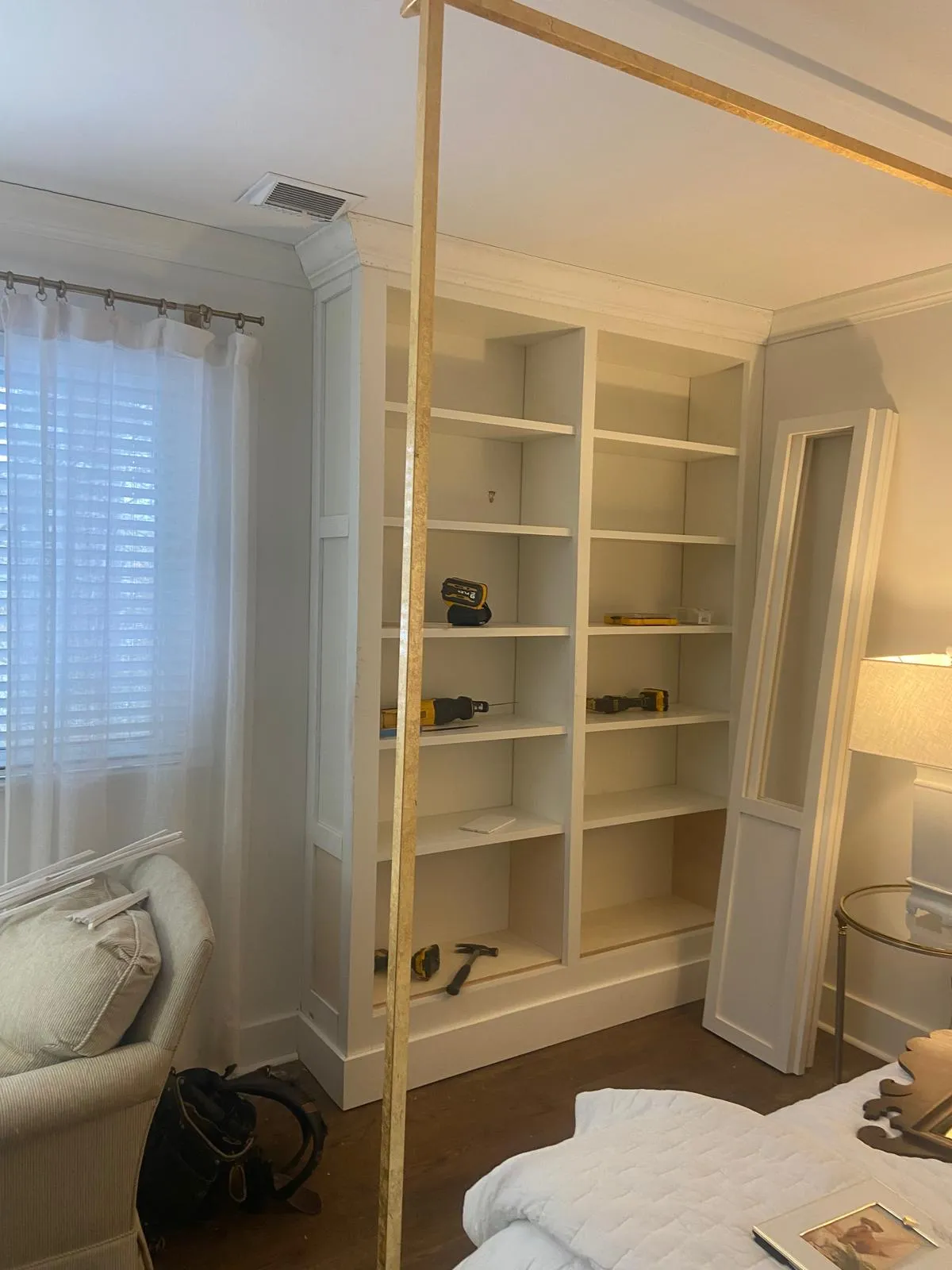 Built-in bookcases by Mosquera Construction in Connecticut