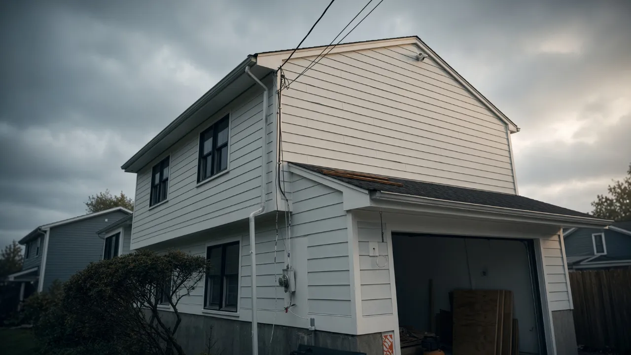 New siding installed on a Connecticut house