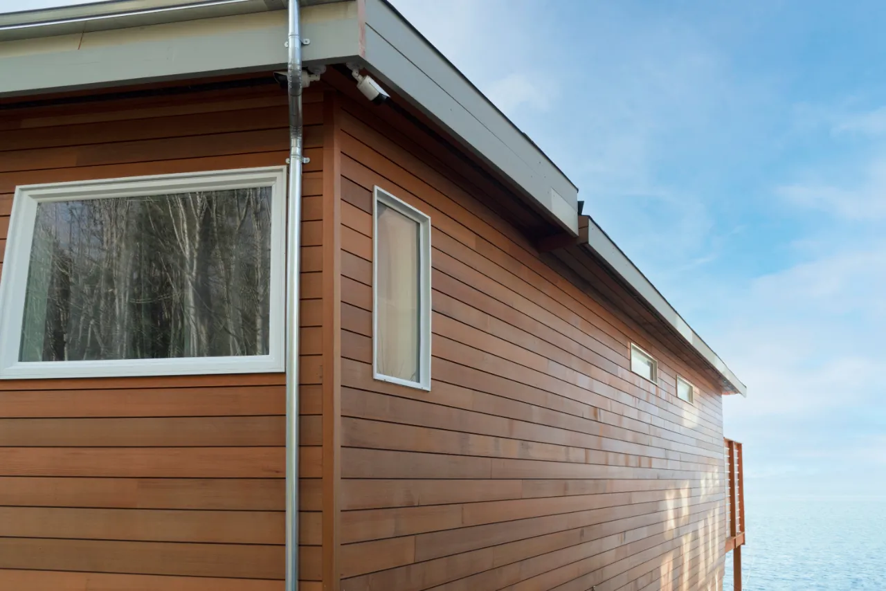 House with wood siding