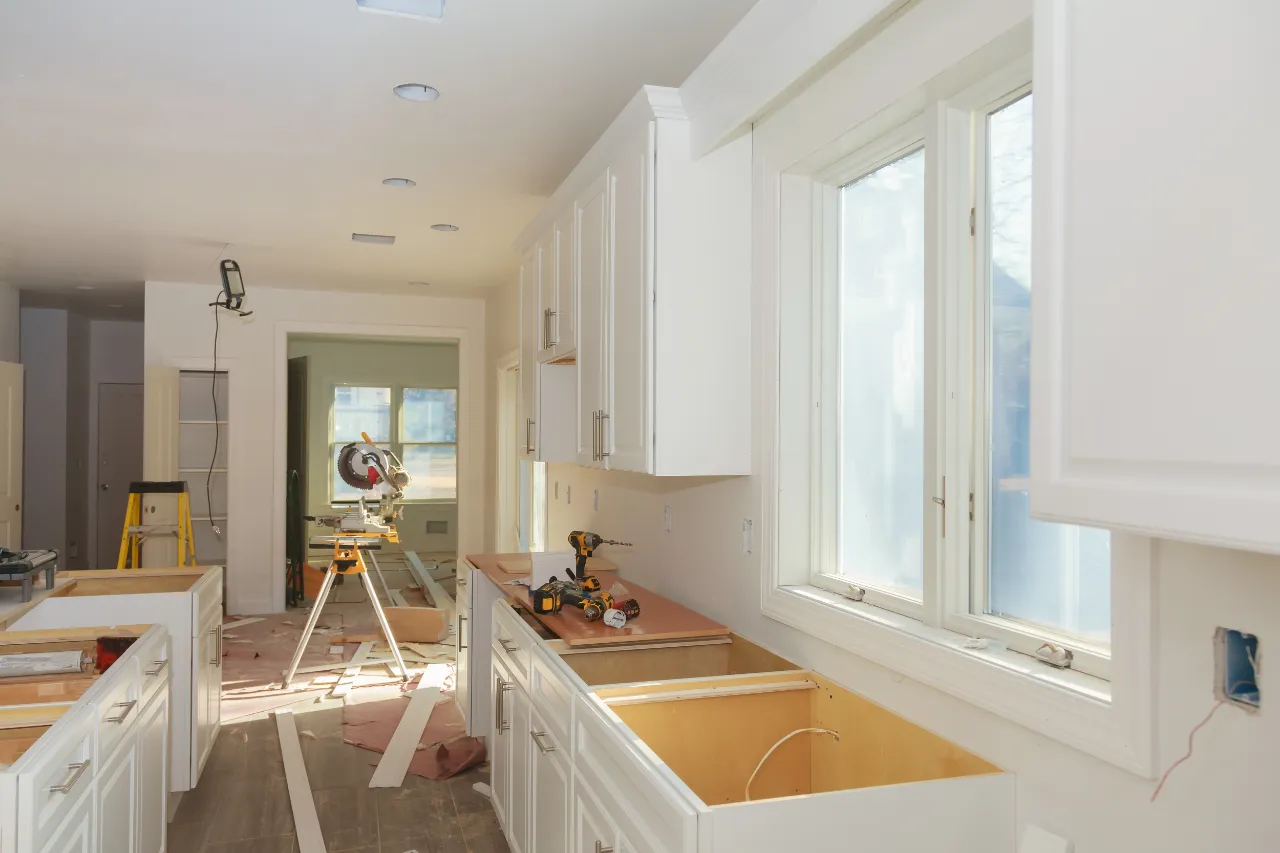 New kitchen during a renovation